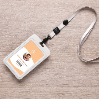 ミニマルモダンリスト会社従業員バッジ バッジ