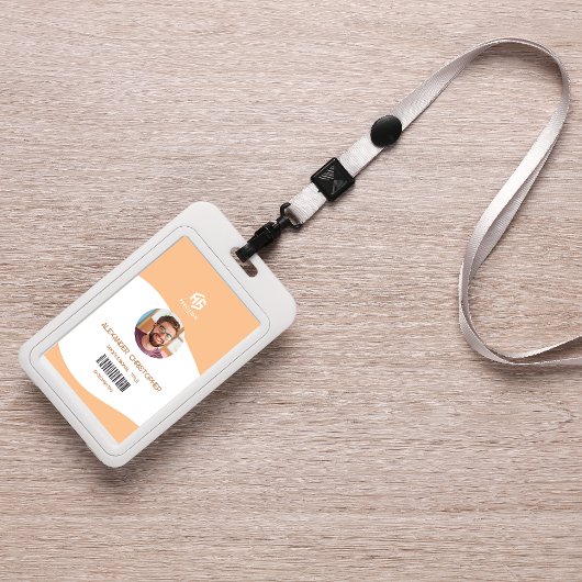 ミニマルモダンリスト会社従業員バッジ バッジ