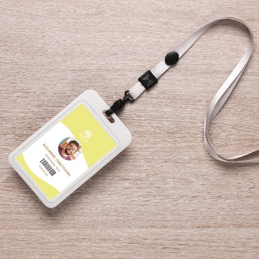 ミニマルモダンリスト会社従業員バッジ バッジ