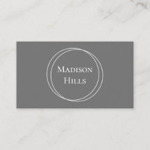 ミニマルモダンリスト円フレームグレー