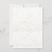 ミニマルモダンリスト卒業パーティーメニューカード 招待状 (裏面)