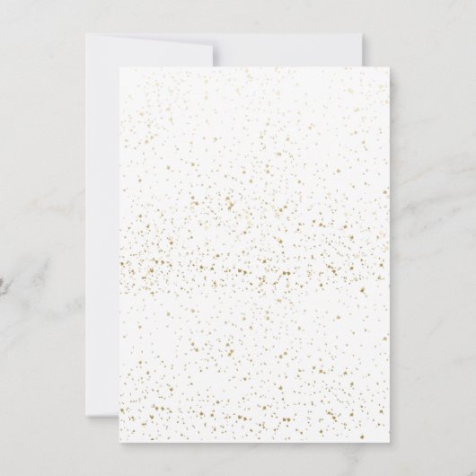 ミニマルモダンリスト卒業パーティーメニューカード 招待状 (裏面)