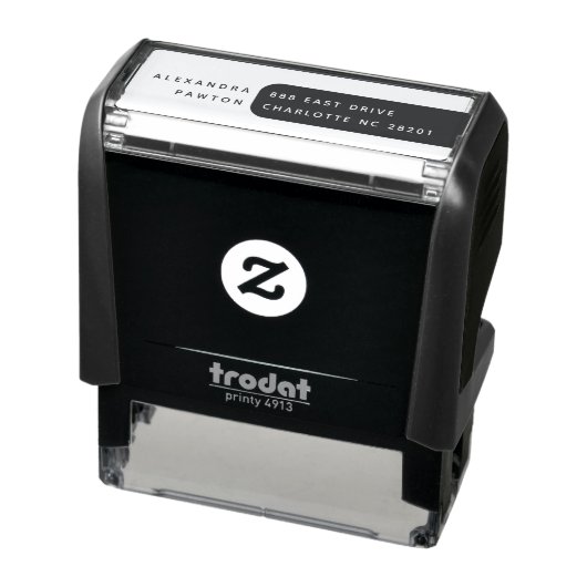 ミニマルモダンリスト名とアドレスのSelf-Inking Sta セルフインキングスタンプ (商品)