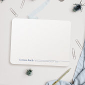 ミニマルモダンリスト名の名パーソナライズされた形なし ノートカード