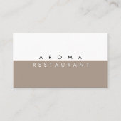 ミニマルモダンリスト名刺のなめし 名刺 (正面)