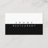 ミニマルモダンリスト名刺白黒 名刺 (正面)