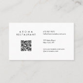 ミニマルモダンリスト名刺2色 名刺 (裏面)