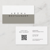 ミニマルモダンリスト名刺2色 名刺 (正面/裏面)