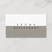 ミニマルモダンリスト名刺2色 名刺 (正面)