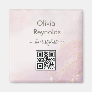 ミニマルモダンリスト大理石テクスチャピンク金ゴールド マグネット