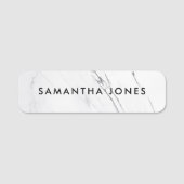 ミニマルモダンリスト大理石名タグ 名札 (正面)
