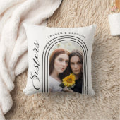 ミニマルモダンリスト姉妹フォトアーチ クッション (ブランケット)