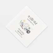 ミニマルモダンリスト小シェフ赤ちゃんシャワー スタンダードランチョンナプキン (角)