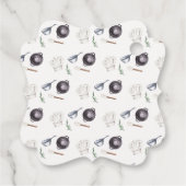 ミニマルモダンリスト小シェフ赤ちゃんシャワー フェイバータグ (裏面)