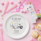 ミニマルモダンリスト小シェフ赤ちゃんシャワー ペーパープレート (パーティー)