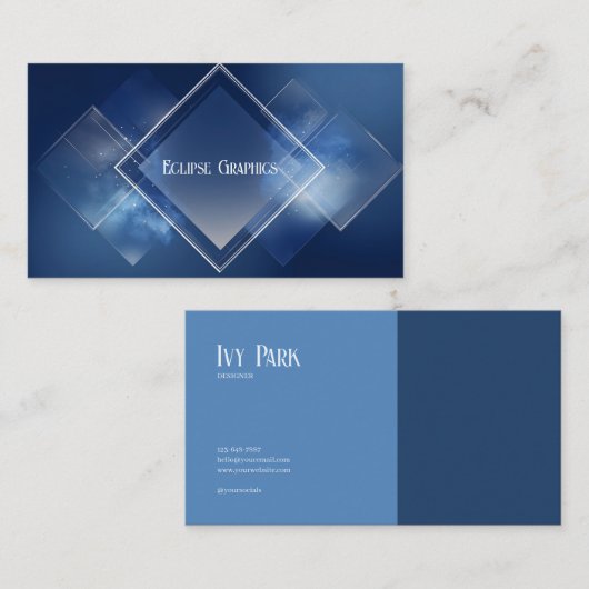 ミニマルモダンリスト幾何企業の的 名刺 (正面/裏面)