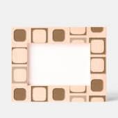 ミニマルモダンリスト幾何学模様写真枠 レーザー彫刻フレーム (正面)