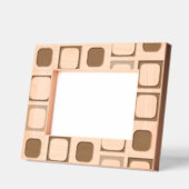 ミニマルモダンリスト幾何学模様写真枠 レーザー彫刻フレーム (左)