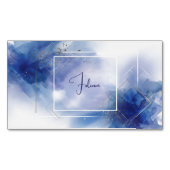 ミニマルモダンリスト抽象芸術水彩 マグネット名刺 (正面)