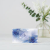 ミニマルモダンリスト抽象芸術水彩 名刺 (スタンド正面)