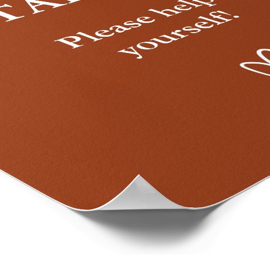 ミニマルモダンリスト放牧表の看板 ポスター (角)