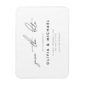 ミニマルモダンリスト日付の保存 マグネット (縦)