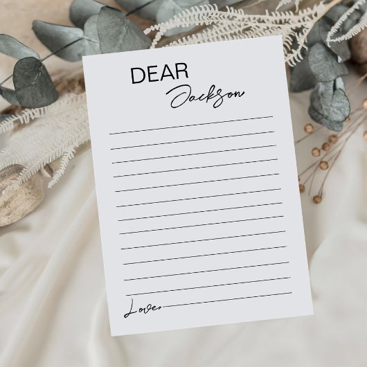 ミニマルモダンリスト時間カプセルノートメッセージカード サンキューカード