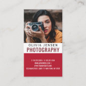 ミニマルモダンリスト書道台本の写真 名刺 (正面)