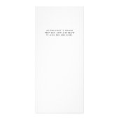 ミニマルモダンリスト白サロン価格表サービス ラックカード (裏面)