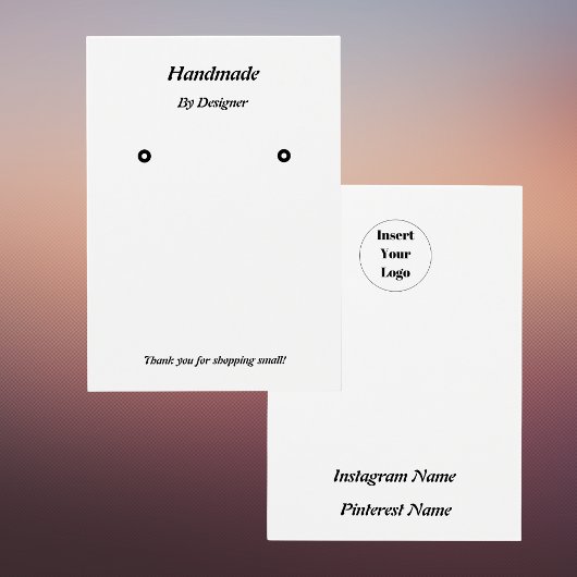 ミニマルモダンリスト白黒ジュエリー表示