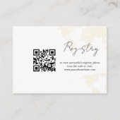 ミニマルモダンリスト目的地のウェディングレジストリ エンクロージャーカード (正面)