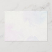 ミニマルモダンリスト紫色の薄紫エンクロージャカード エンクロージャーカード (裏面)