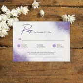 ミニマルモダンリスト紫色の薄紫エンクロージャカード エンクロージャーカード
