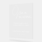 ミニマルモダンリスト結婚スクリプトの開席記号 アクリルサイン (傾斜)