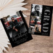 ミニマルモダンリスト縦5写真卒業 招待状