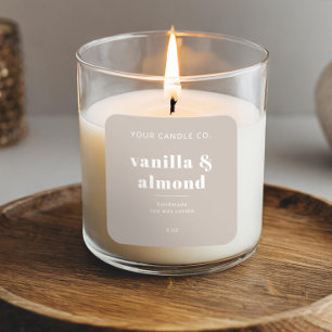 ミニマルモダンリスト製品ラベル スクエアシール