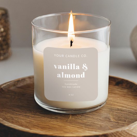 ミニマルモダンリスト製品ラベル スクエアシール