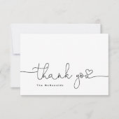 ミニマルモダンリスト赤ちゃんシャワーサンキューカード サンキューカード (正面)