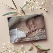 ミニマルモダンリスト赤ちゃんシャワーサンキューカード サンキューカード