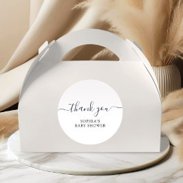 ミニマルモダンリスト赤ちゃんシャワー ラウンドシール