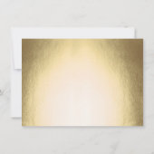 ミニマルモダンリスト金ゴールドタイプ50誕生日 招待状 (裏面)