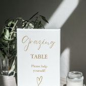 ミニマルモダンリスト金ゴールド放牧表サイン ポスター