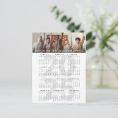 ミニマルモダンリスト2025年カレンダー新年写真 シーズンポストカード (スタンド正面)