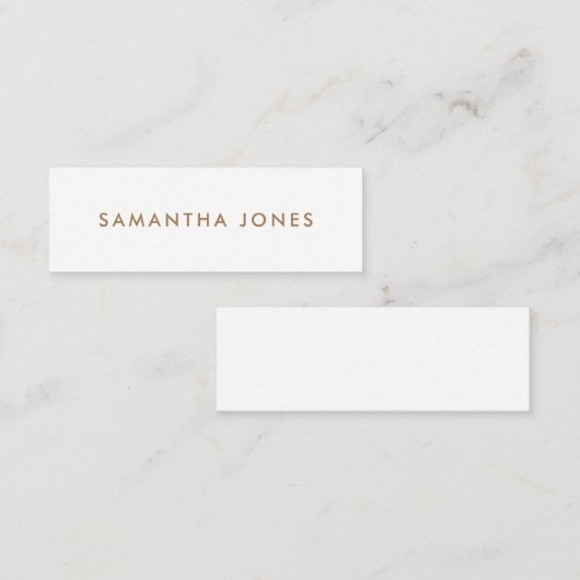 ミニマルモダンリスト スキニー名刺 (正面/裏面)