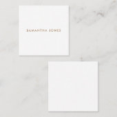ミニマルモダンリスト スクエア名刺 (正面/裏面)