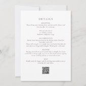 ミニマルモダンリスト・モノグラム全結婚体 招待状 (裏面)