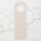 ミニマルモダンリストANYマイルストーンアダルト誕生日 ボトルネックタグ (裏面)