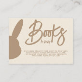 ミニマルモダンリストBeigeベビーシャワーベビー エンクロージャーカード (正面)