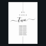 ミニマルモダンリストInline Monogram結婚's テーブルナンバー<br><div class="desc">ミニマルモダン主義のインライン結婚モノグラムのデザイン。イニシャルシンプルを使用してモノグラムのクラシック・モノグラムを作成するインラインエレガントデザイン。黒魅力的白のモダンデザイン結婚と上品なスクリプトタイポグラフィ。インラエレガントインテーメ結婚ッドのテーブモダンル番号マッチング結婚の文房具アイテムや他の結婚式の招待形式も利用可能である。各テーカスタマイズブルの番号と購入は、必要なテーブル番号の数に応じて個別に行う</div>