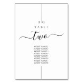 ミニマルモダンリストInline Monogram結婚's テーブルナンバー (裏面)